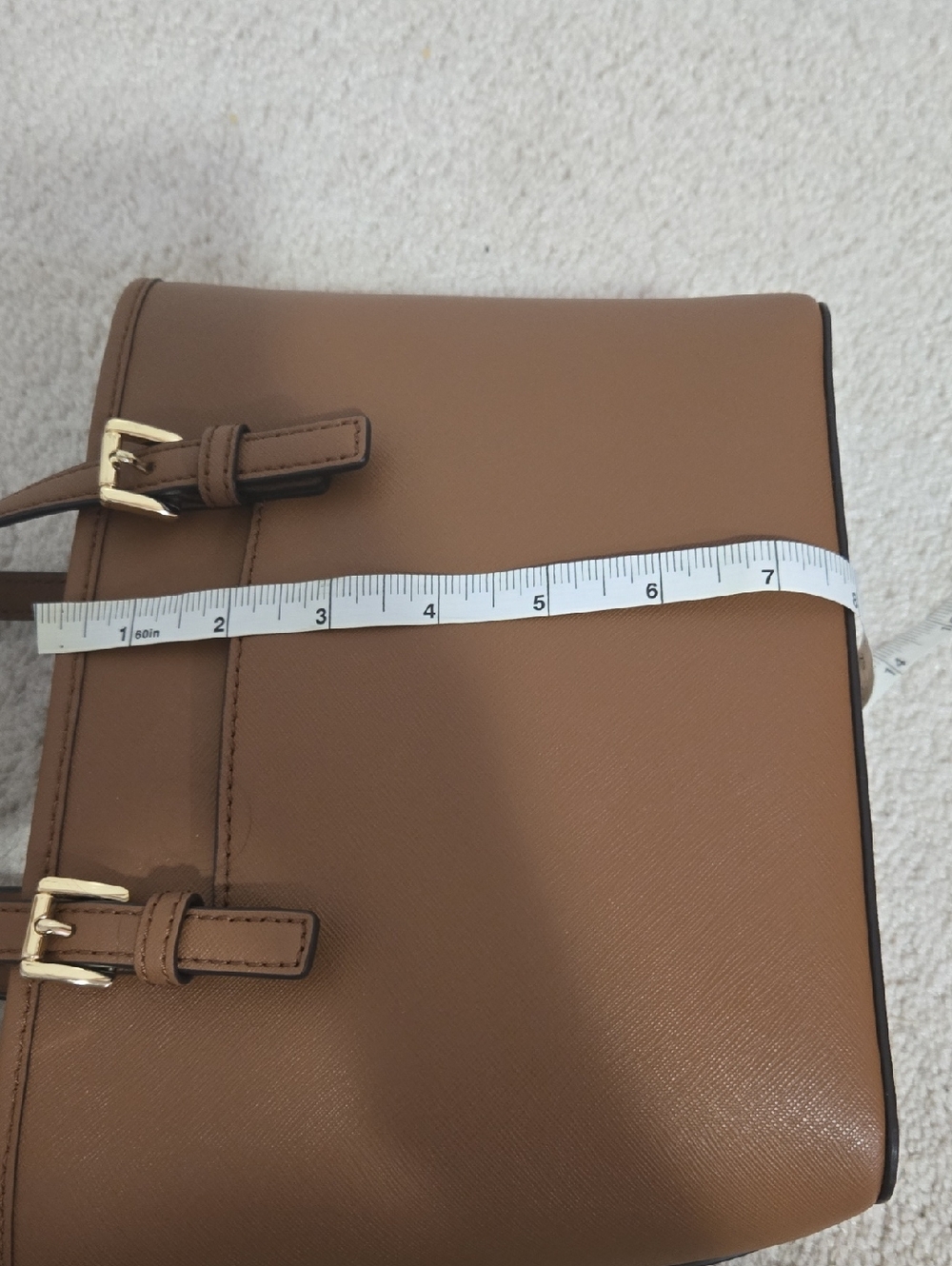 Michael Kors Brown Jet Set Small Top-Handle Tote - Picture 11 of 11